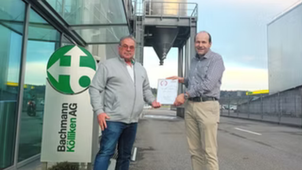 Betriebs-Jubiläum Yves Foechterlé - 10 Jahre bei Bachmann Transporte