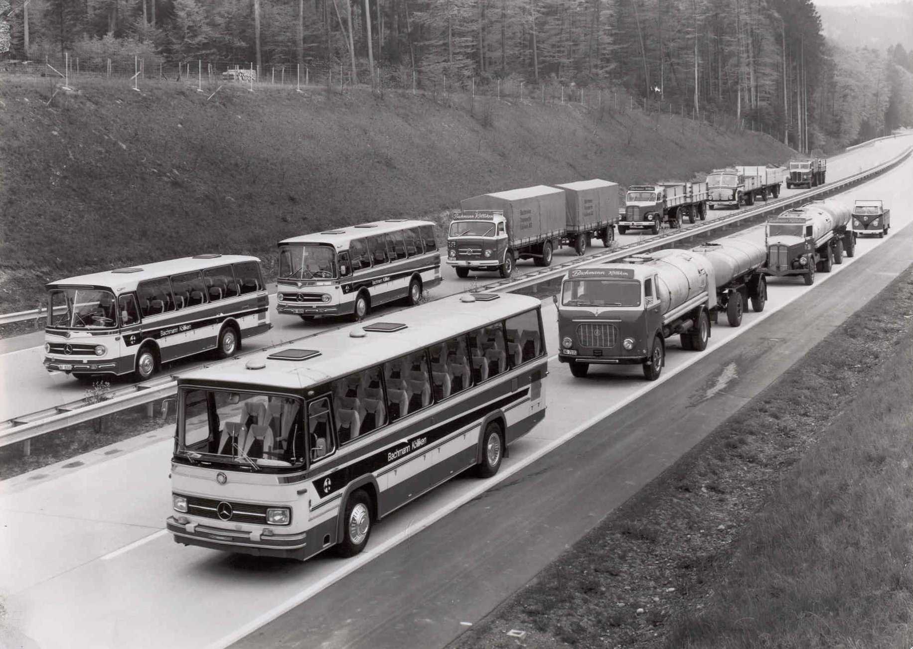 Geschichte - Bachmann AG, Transporte Schweiz - Der Transport und das Handling von hochwertigen Schüttgütern und Lebensmittel, weil Hygiene und absolute Sauberkeit zu unseren obersten Geboten gehören. 11