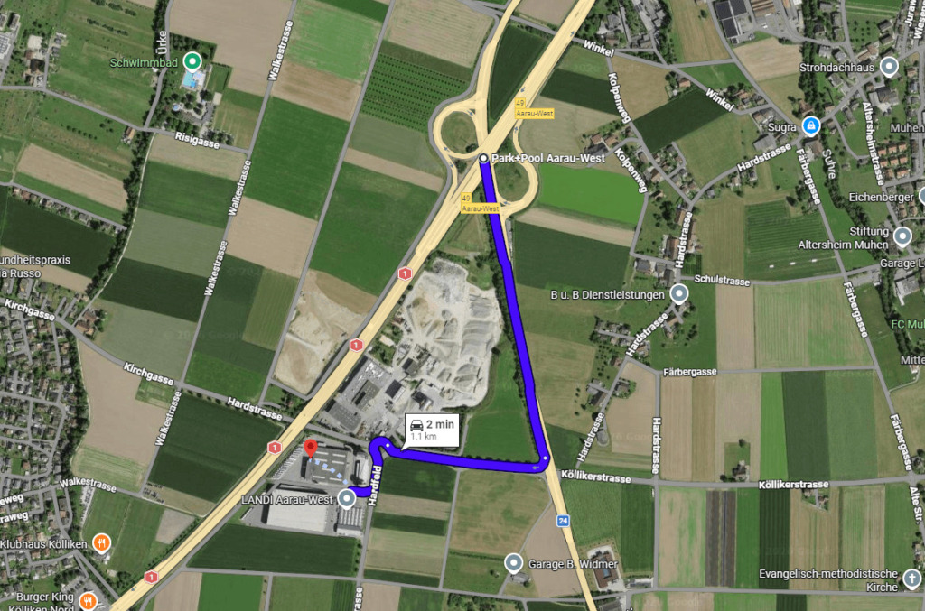 Anfahrt Hardfeld